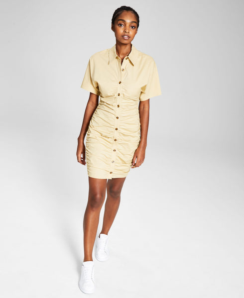Now This Womens Button Front Dress